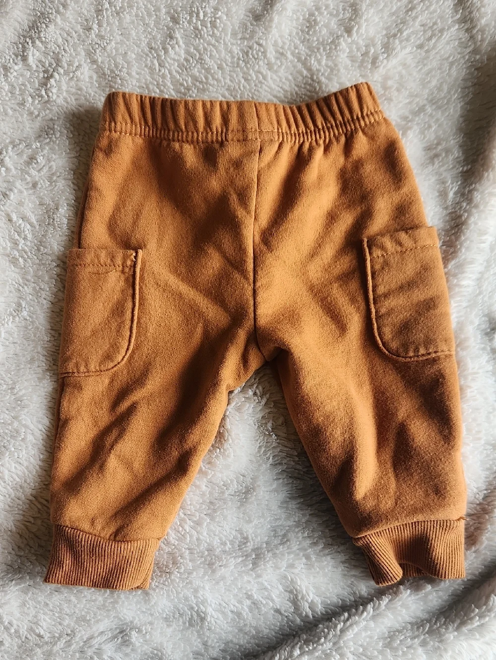 Sterling Baby 2 Piece Happy Outfit 6M Striped Top Rust Jogger Pants